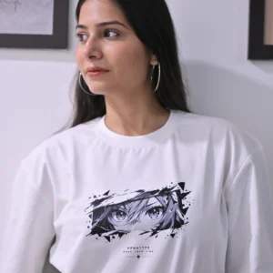 APNATYPE Manga Panels White Oversized Graphic T-Shirt